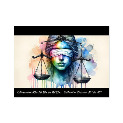 Libra – Weighing the Stars Wall Art Poster