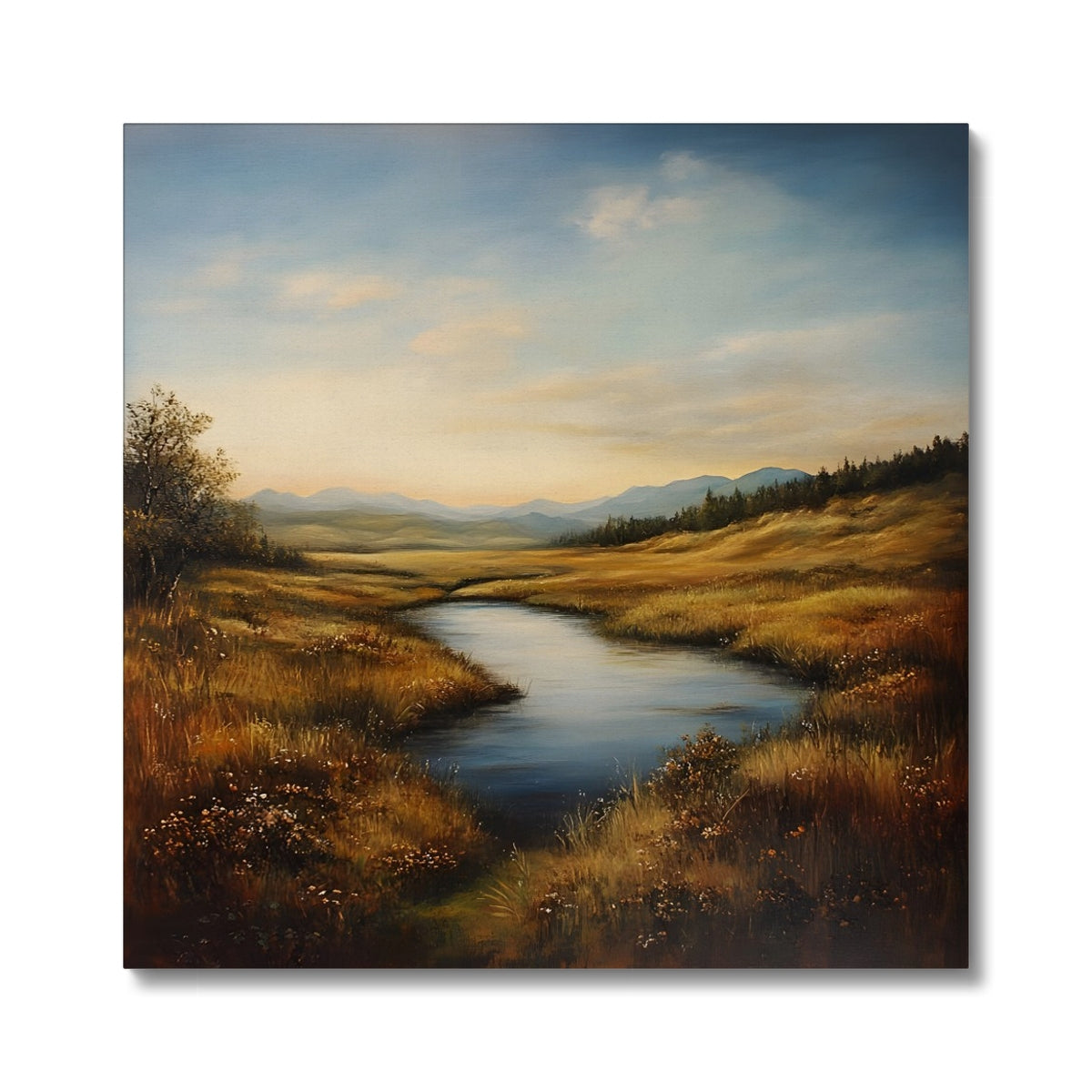 Verborgene Stille: Herbst im Moor Canvas