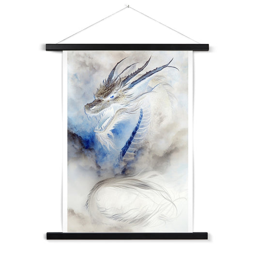 Blue Dragon Fine Art Print with Hanger