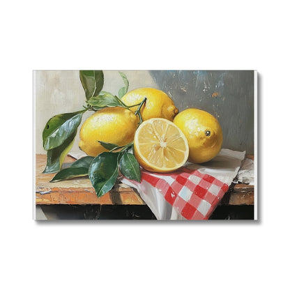 Splendore di Limoni Mediterranei (Mediterrane Zitronenpracht)  Ökologische Leinwand