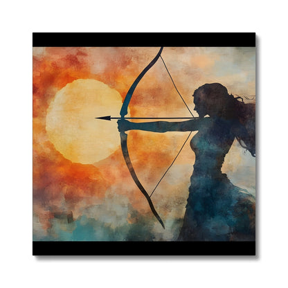 Cacciatrice del Tramonto Leinwand