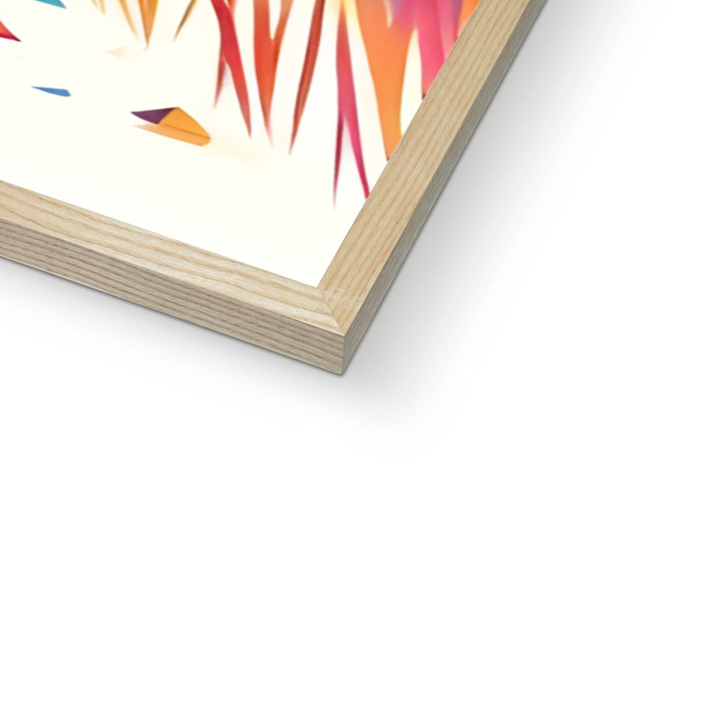 Geometric Majesty The Stag Framed Print