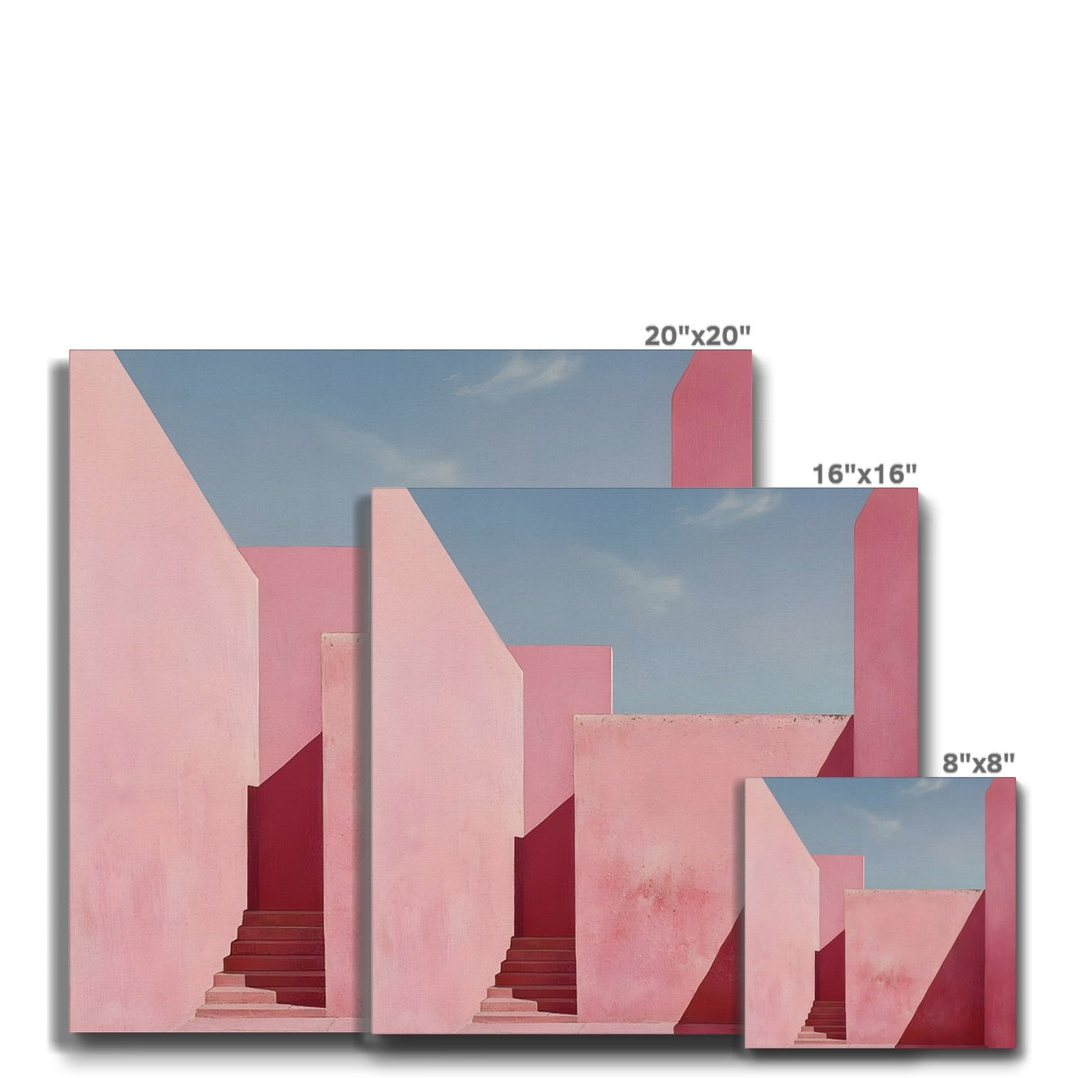 Il mistero oltre le mura rosa Eco Canvas