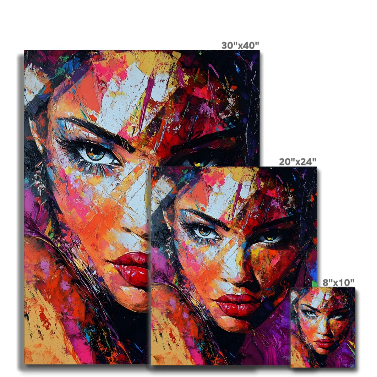 Eyes of Fire in Acrylic Canvas