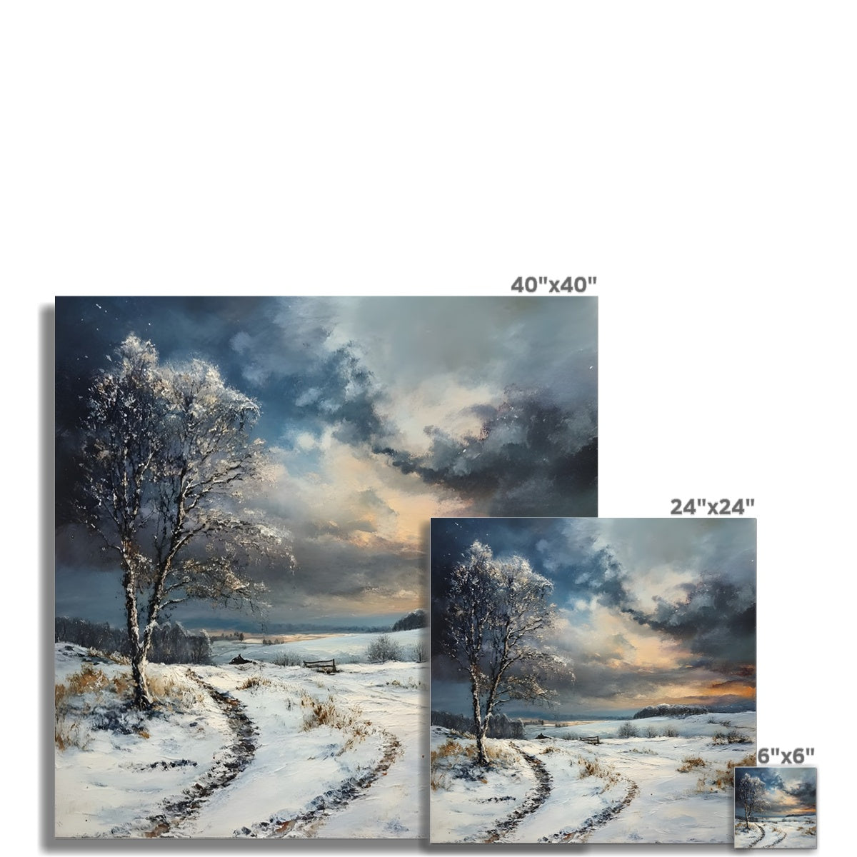 Kälte und Klarheit Winter im geheimnisvollen Moor Fine Art Print