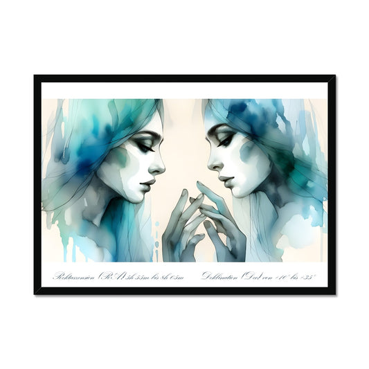 Gemini - Mirror of Duality framed print