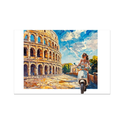 Roma, dove il Colosseo incontra la gioia di vivere Fine Art Print