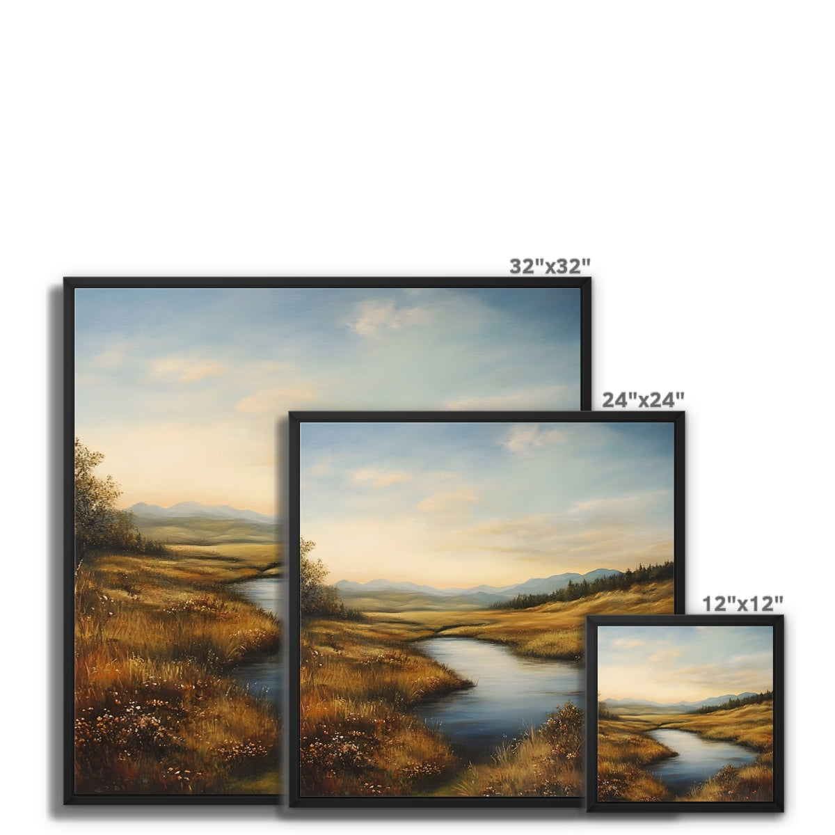 Verborgene Stille: Herbst im Moor Framed Canvas