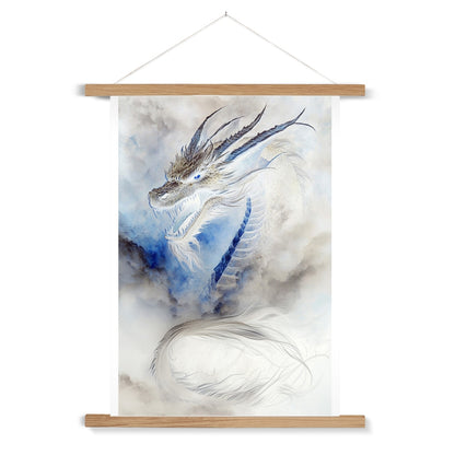 Blue Dragon Fine Art Print with Hanger