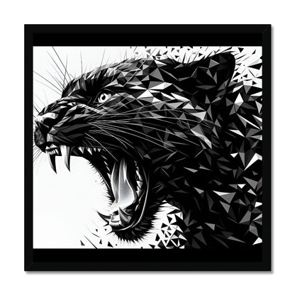 Shadow Power Roar of Geometry Framed Print