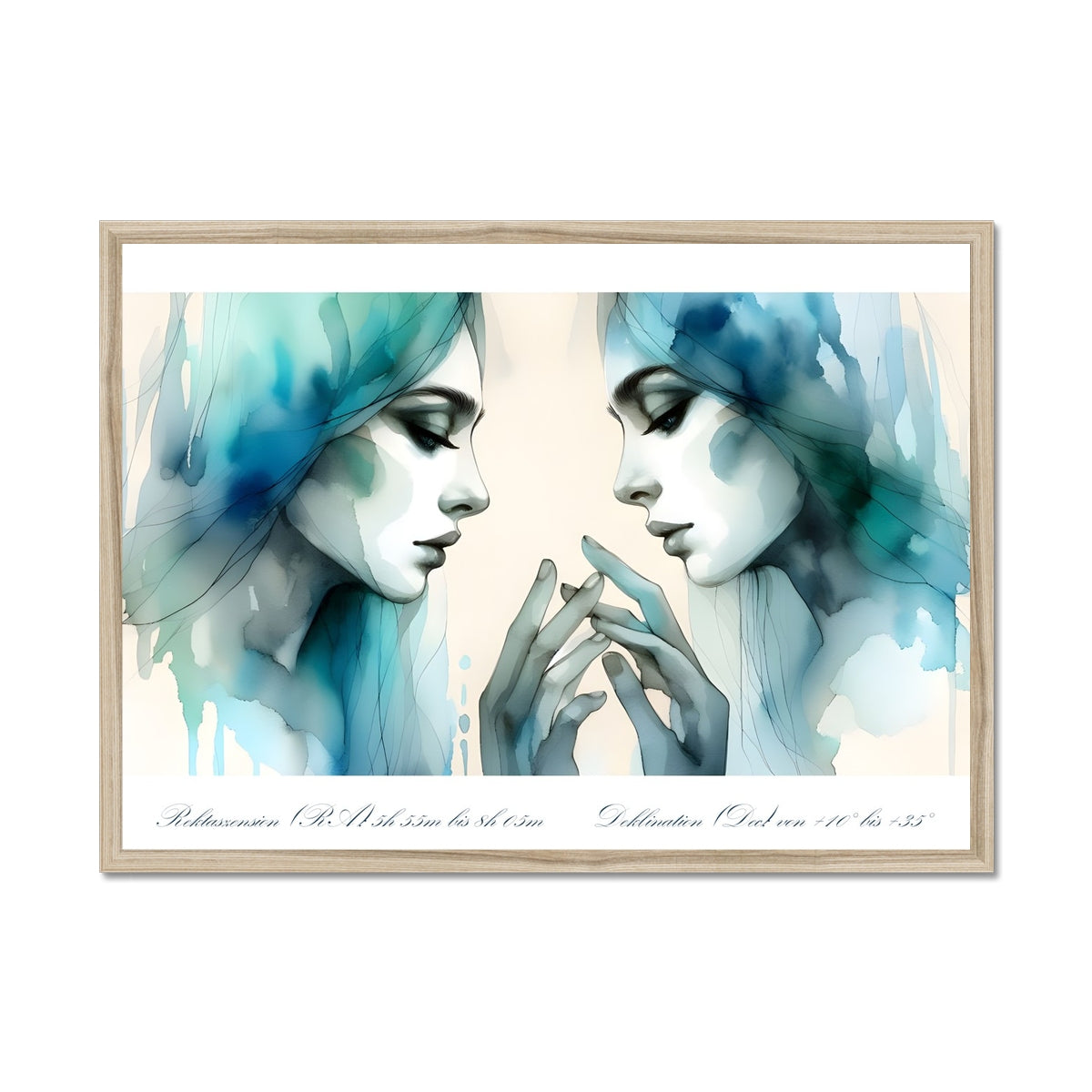 Gemini - Mirror of Duality framed print