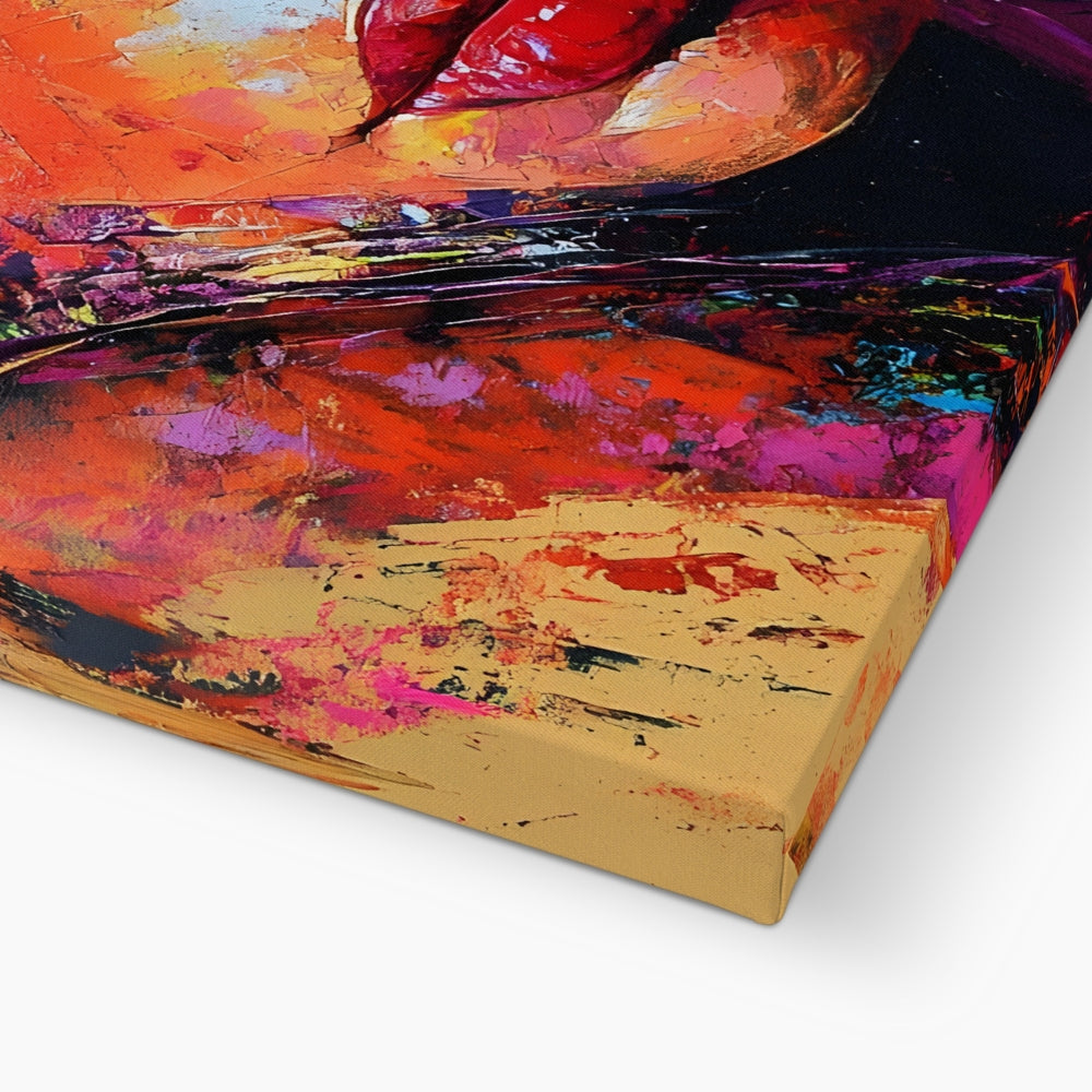 Eyes of Fire in Acrylic Canvas