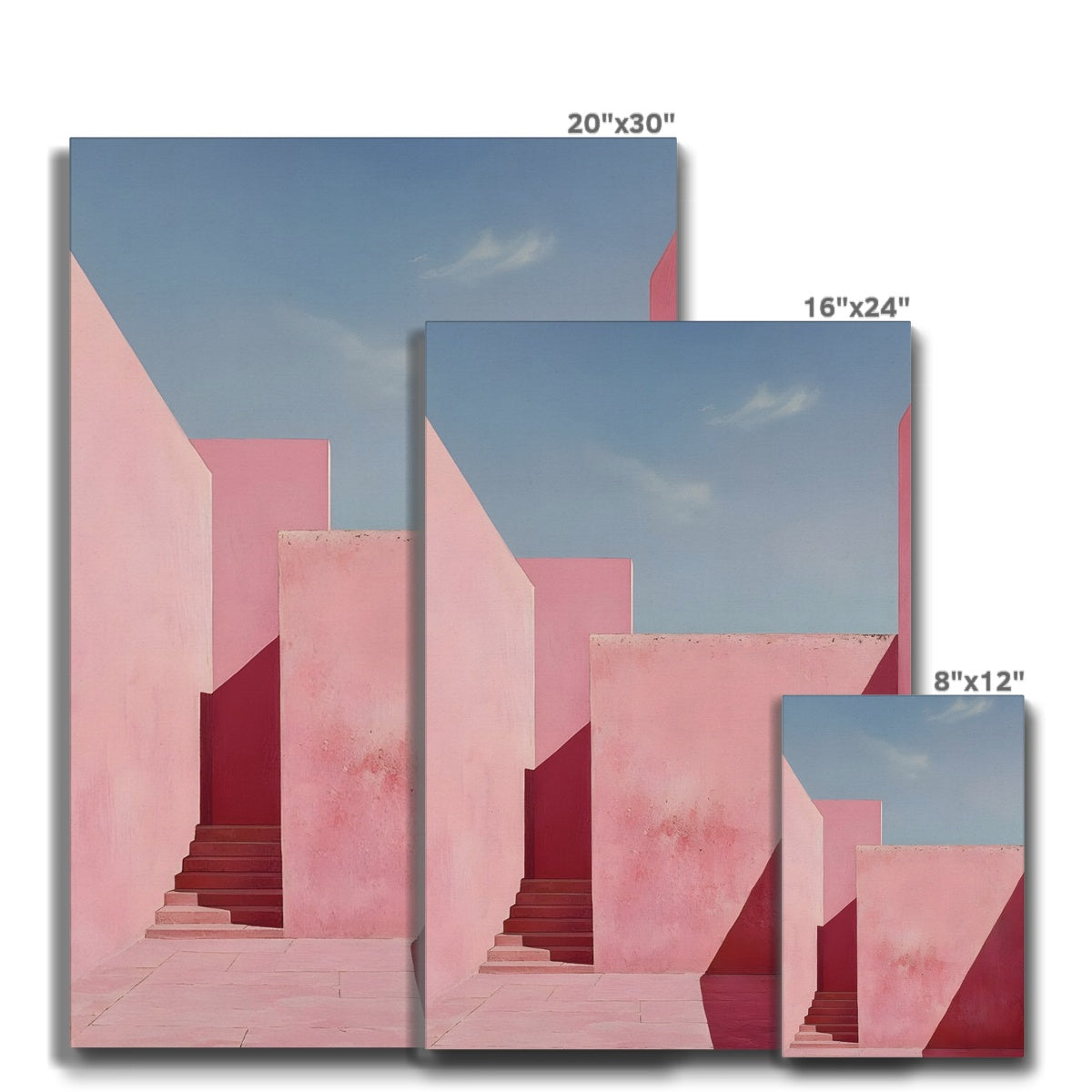 Il mistero oltre le mura rosa Eco Canvas