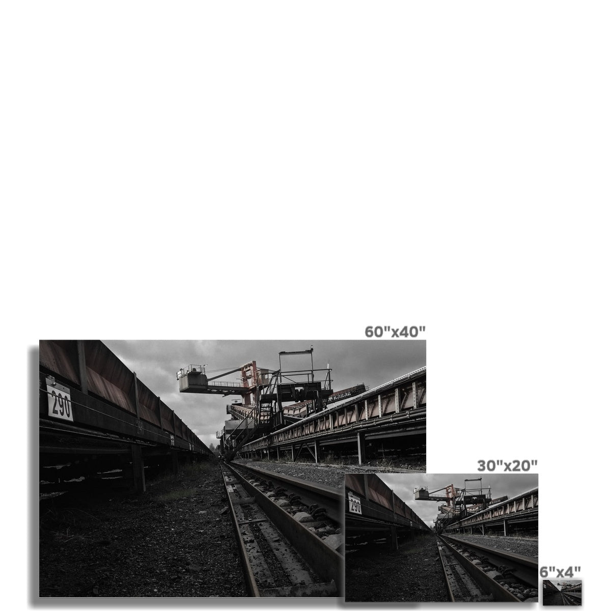 The Coal Path Industrieller Surrealismus   Hahnemühle Photo Rag Print