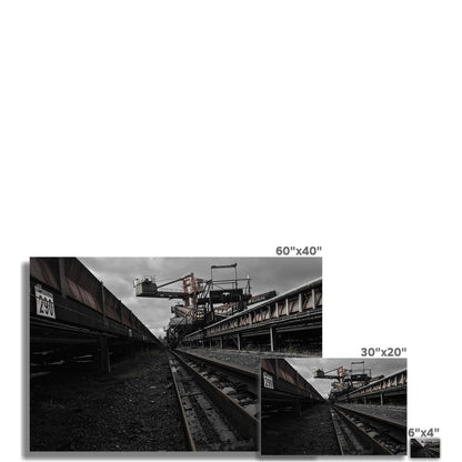 The Coal Path Industrieller Surrealismus   Hahnemühle Photo Rag Print