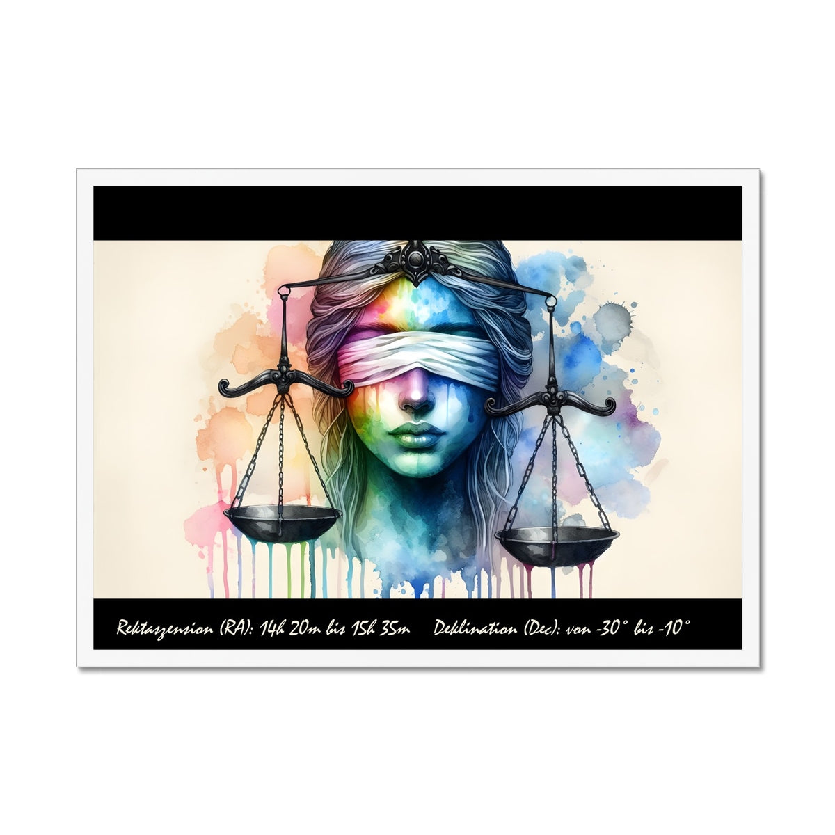 Libra - Weighing the Stars Framed Print