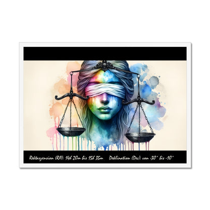 Libra - Weighing the Stars Framed Print