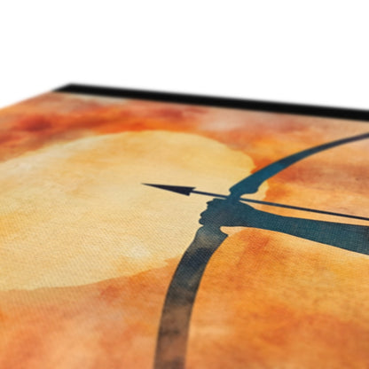 Cacciatrice del Tramonto Ökologische Leinwand