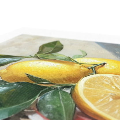 Splendore di Limoni Mediterranei (Mediterrane Zitronenpracht)  Ökologische Leinwand