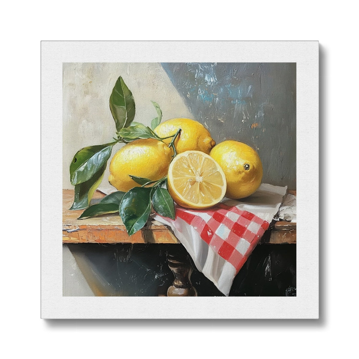 Splendore di Limoni Mediterranei (Mediterrane Zitronenpracht)  Ökologische Leinwand