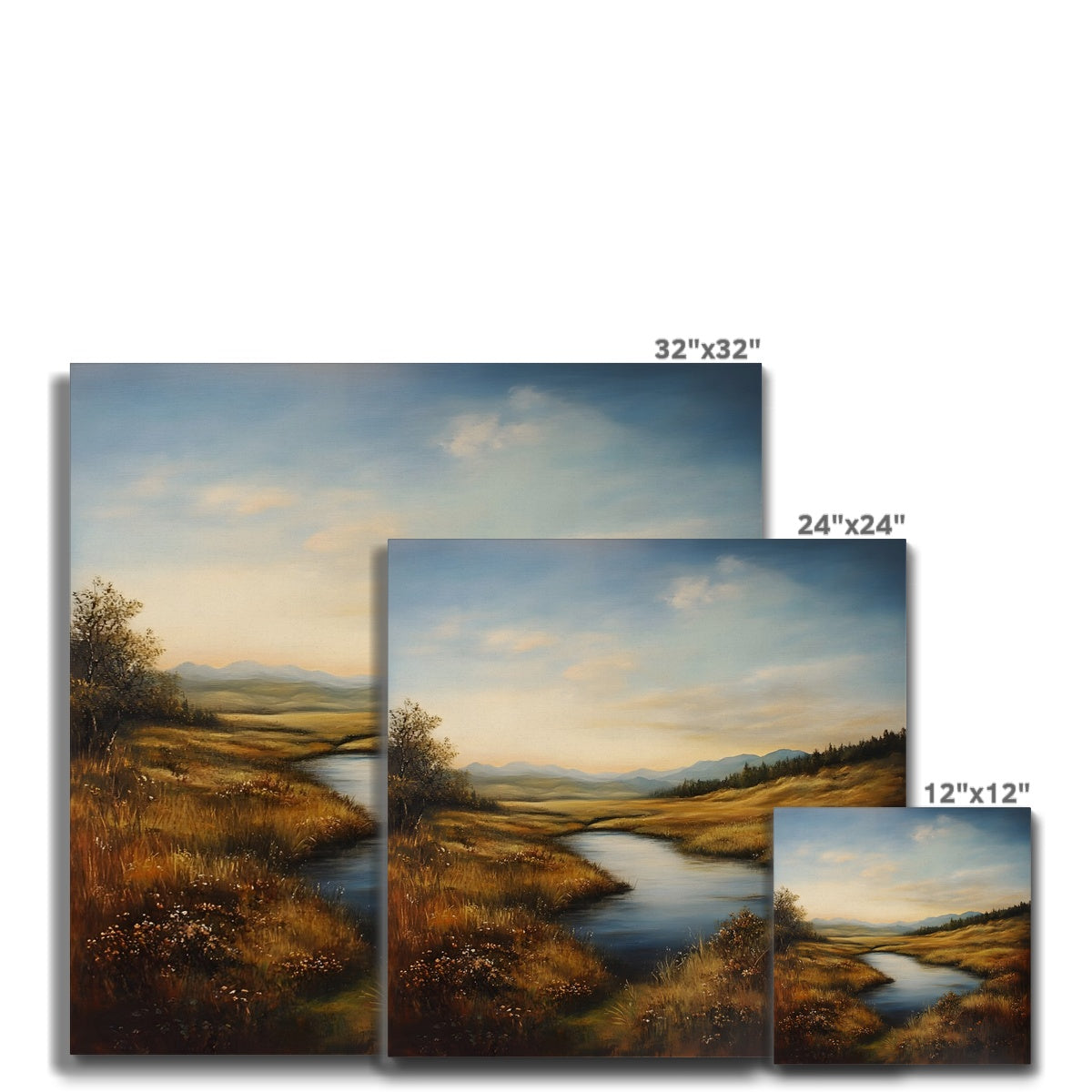 Verborgene Stille: Herbst im Moor Canvas