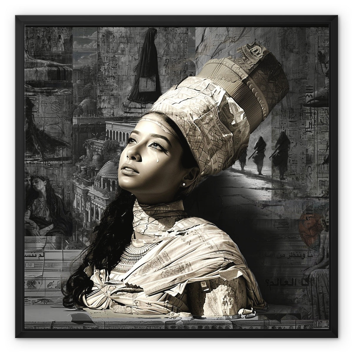 Les femmes que vous n'avez jamais vues, mais toujours vues Framed Canvas