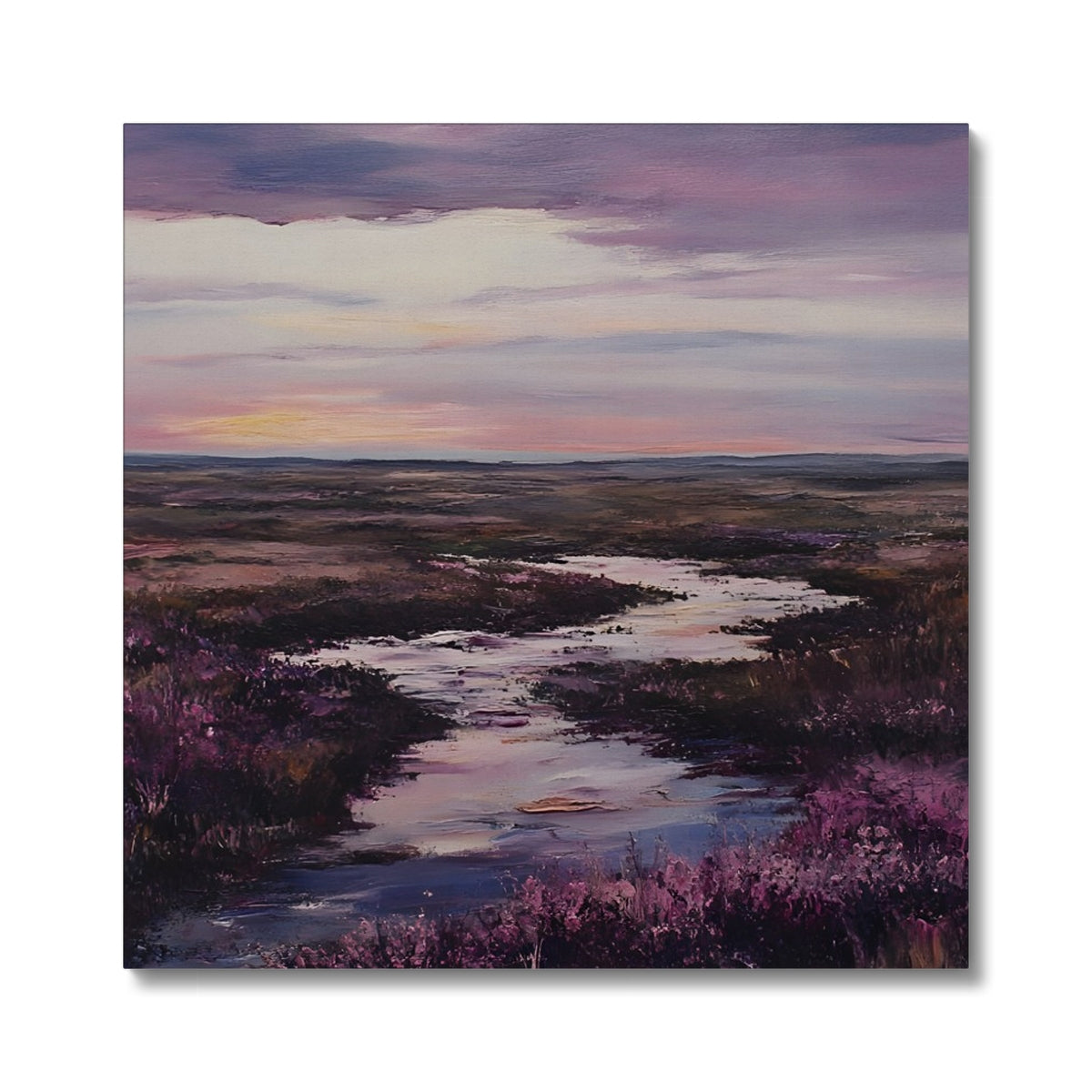 Das Geheimnis des Moors im Spätsommerlicht Canvas