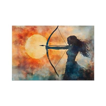 Cacciatrice del Tramonto Fine Art Print
