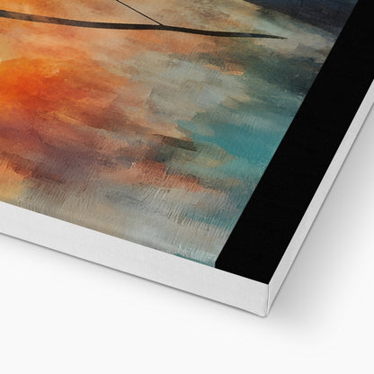 Cacciatrice del Tramonto Ökologische Leinwand