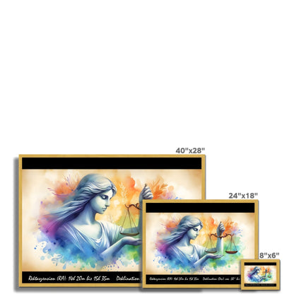 Waage – Symphonie der Harmonie Antiker gerahmter Druck