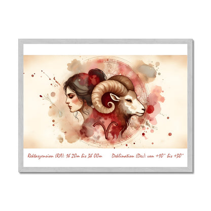 Aries - Flames of Awakening Antique Framed Print