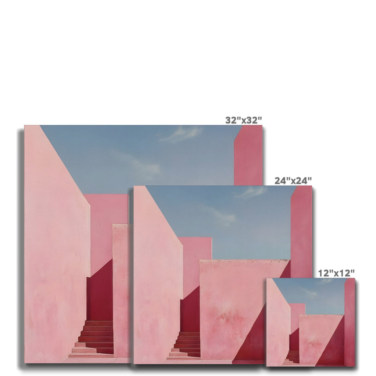 Il mistero oltre le mura rosa Canvas