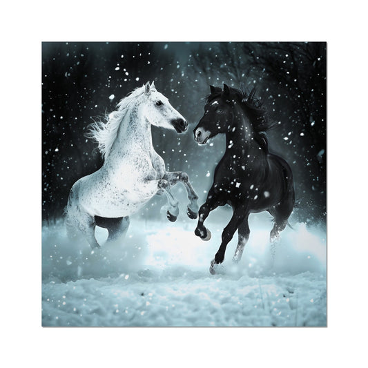 Élégance Givrée dans la Tempête de Neige Hahnemühle Photo Rag Print