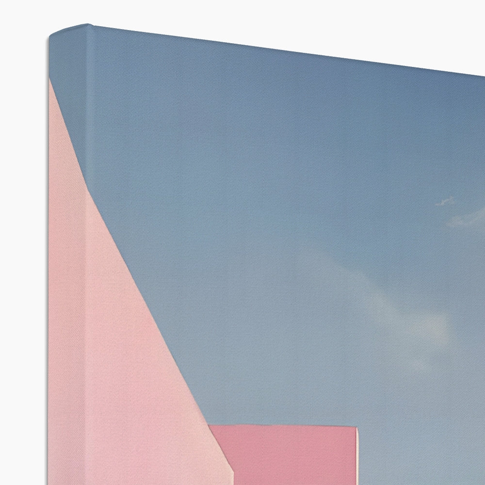 Il mistero oltre le mura rosa Eco Canvas