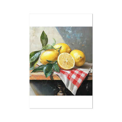 The Splendore di Limoni Mediterranei (Mediterranean Lemon Splendor) Rolled Canvas