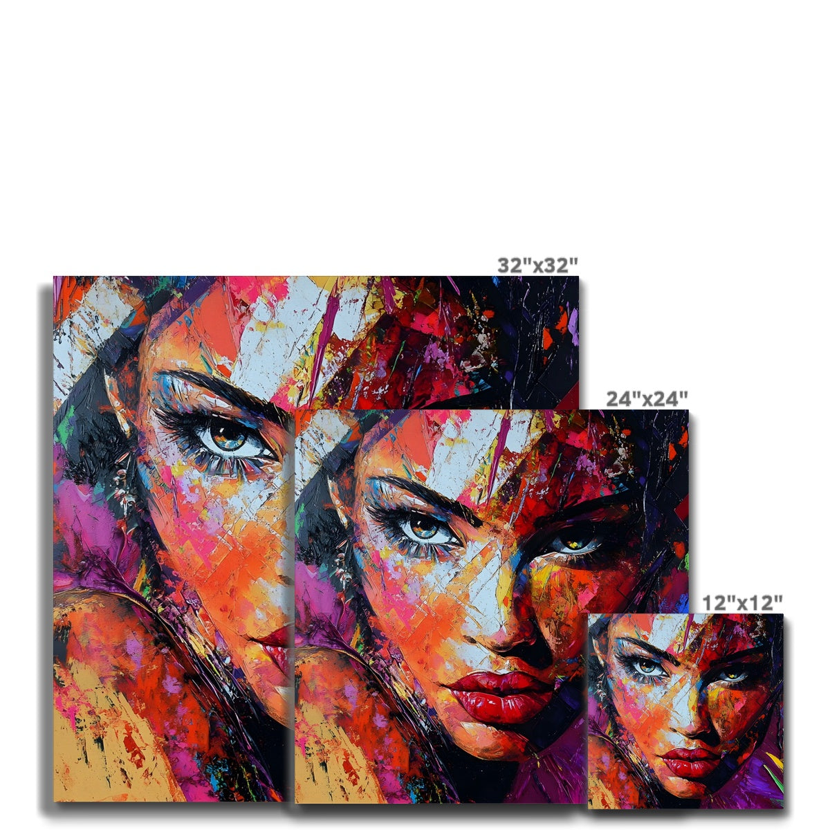 Eyes of Fire in Acrylic Canvas