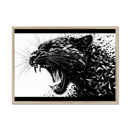 Shadow Power Roar of Geometry Framed Print