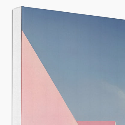 Il mistero oltre le mura rosa Canvas