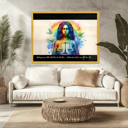 Libra - Balance of Light Wall Art Poster